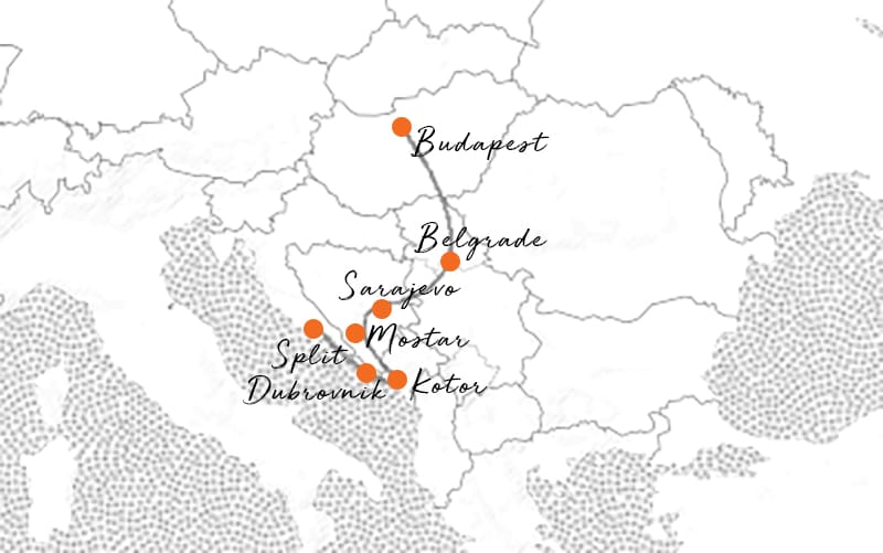 budapest to split travel